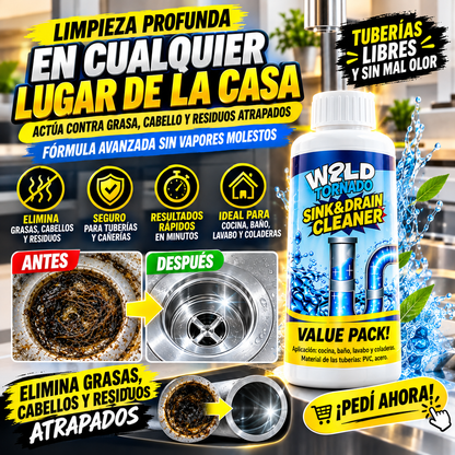 Destapador Profesional de Cañerías Wild Tornado®